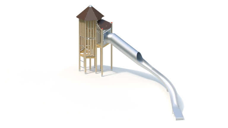 Slide tower (3,90)