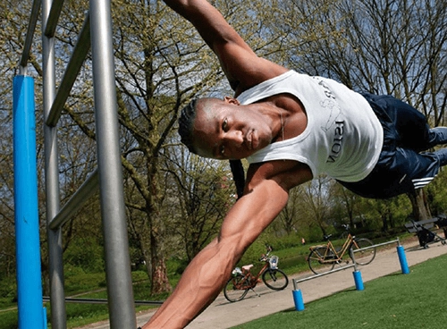 Actio-Fitness-Adults Kaiser & Kühne Actio Fitness Equipment with an Adult, Athletic Person