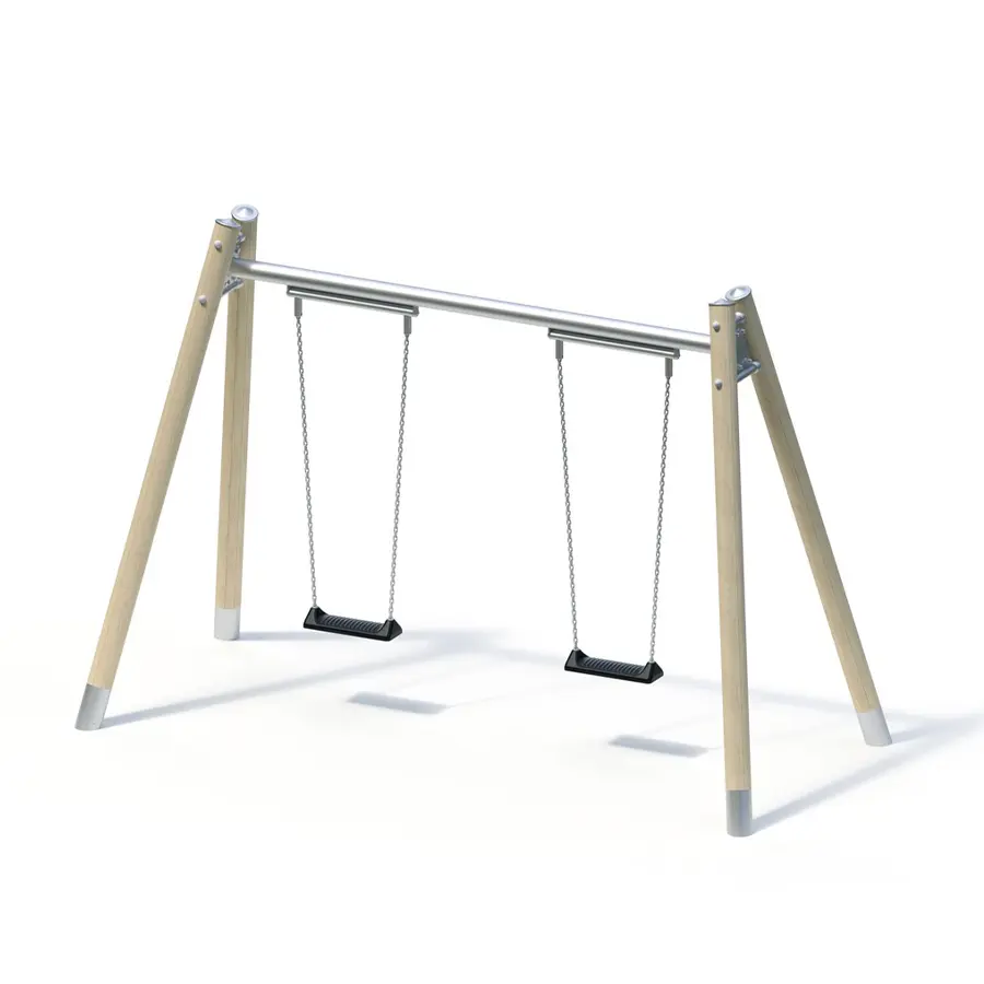 Karolam Double Swing made of durable robinia laminated wood