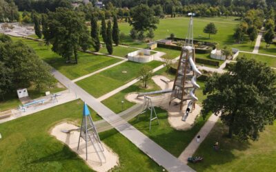 Gartenschaupark Rietberg – Dalbenturm with supsension bridge