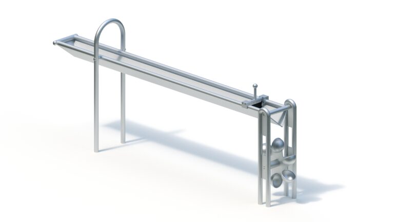 Water trough (2,40) with water mill