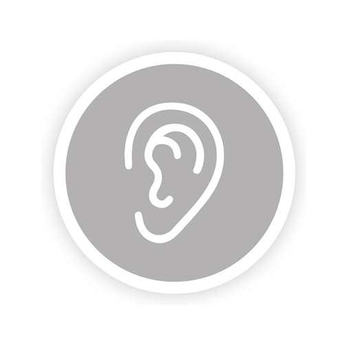 Listening marked as a symbol