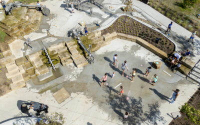 Water playground in Gatton Park – water laboratory in historic parkland