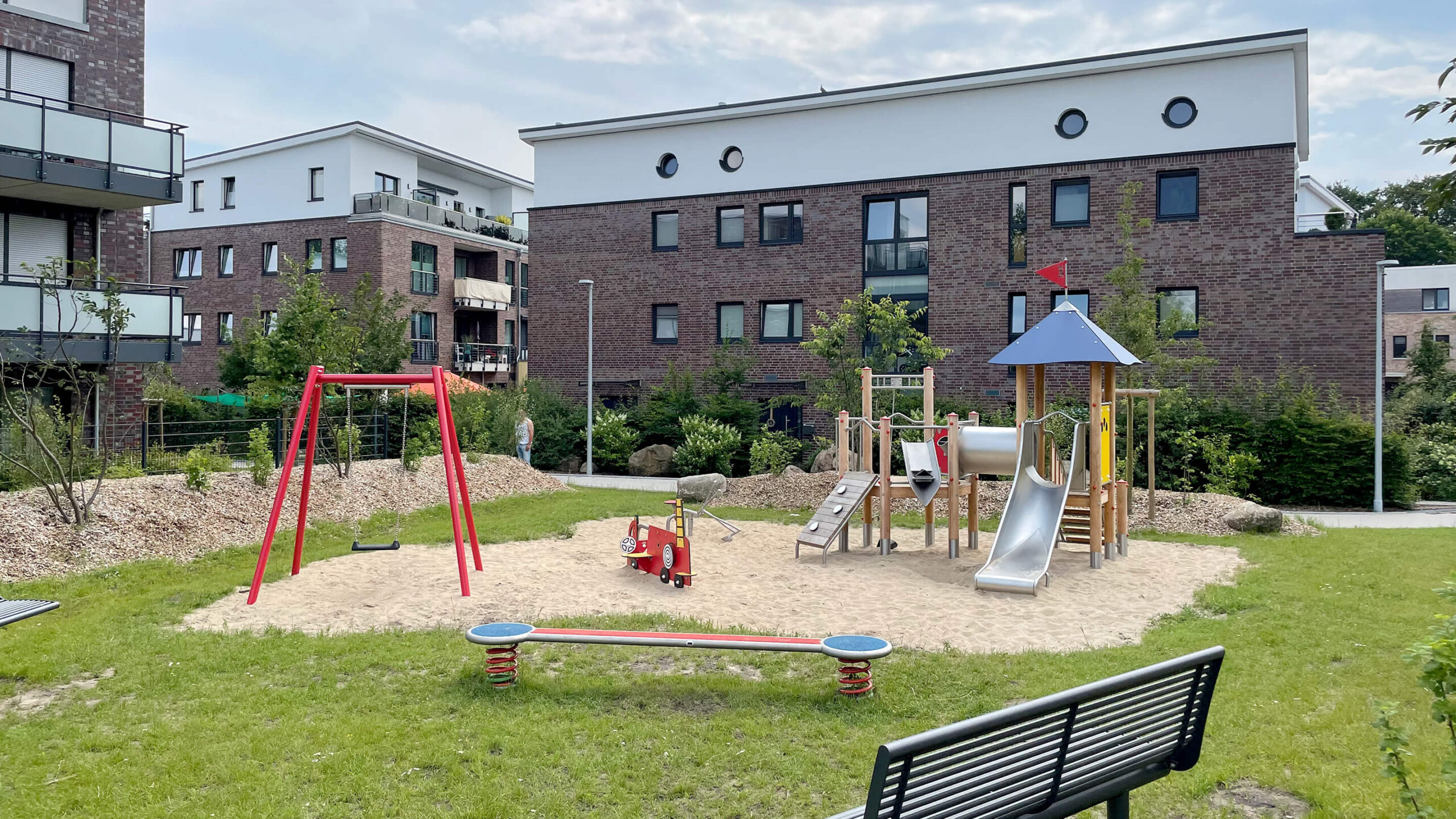 Spielplatzgeräte von Kaiser & Kühne auf dem Festplatz Stade