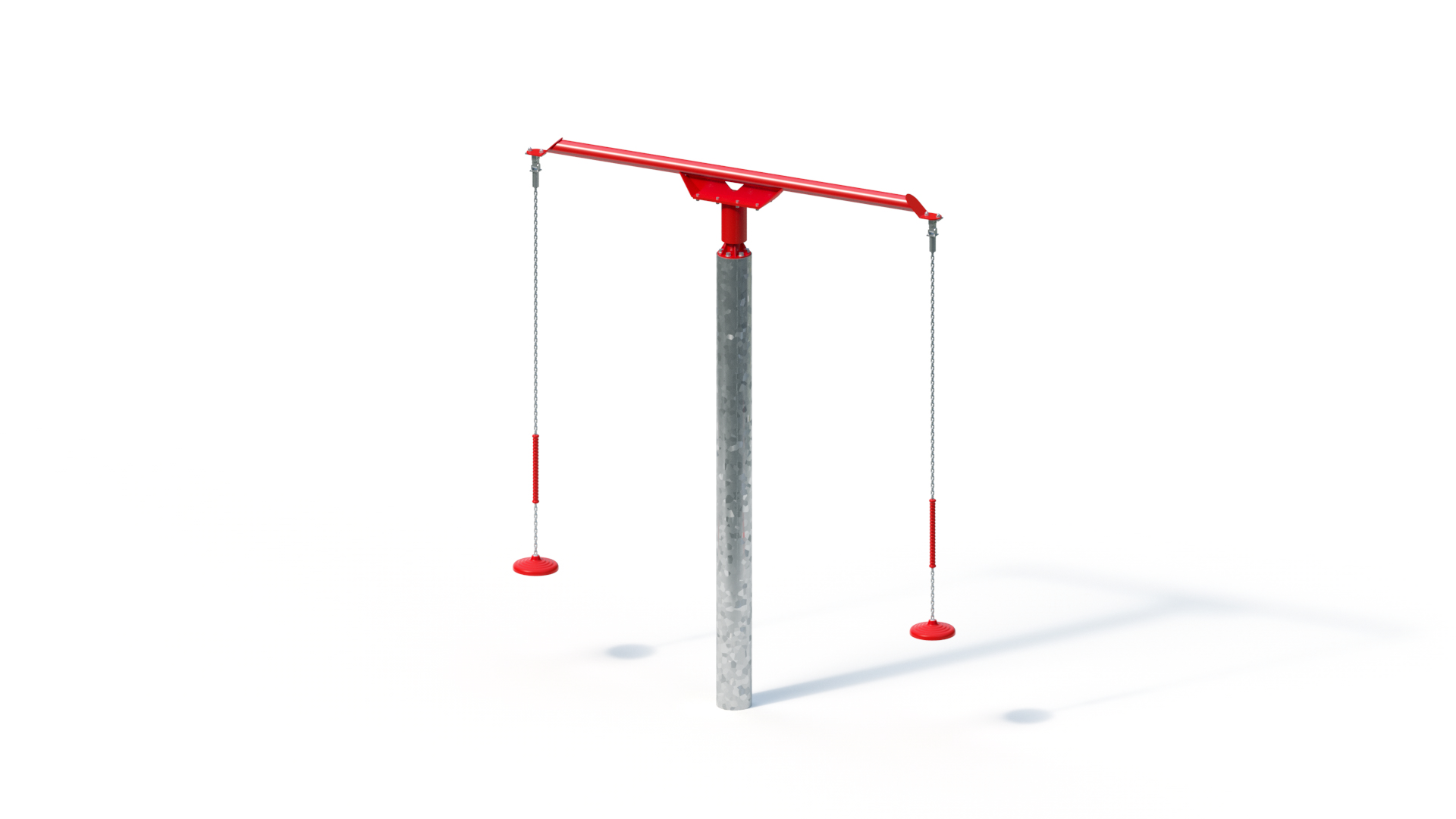 Rotating swing with pendulum seats