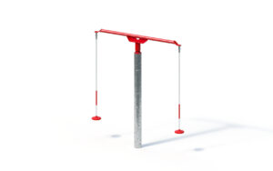 Rotating swing with pendulum seats
