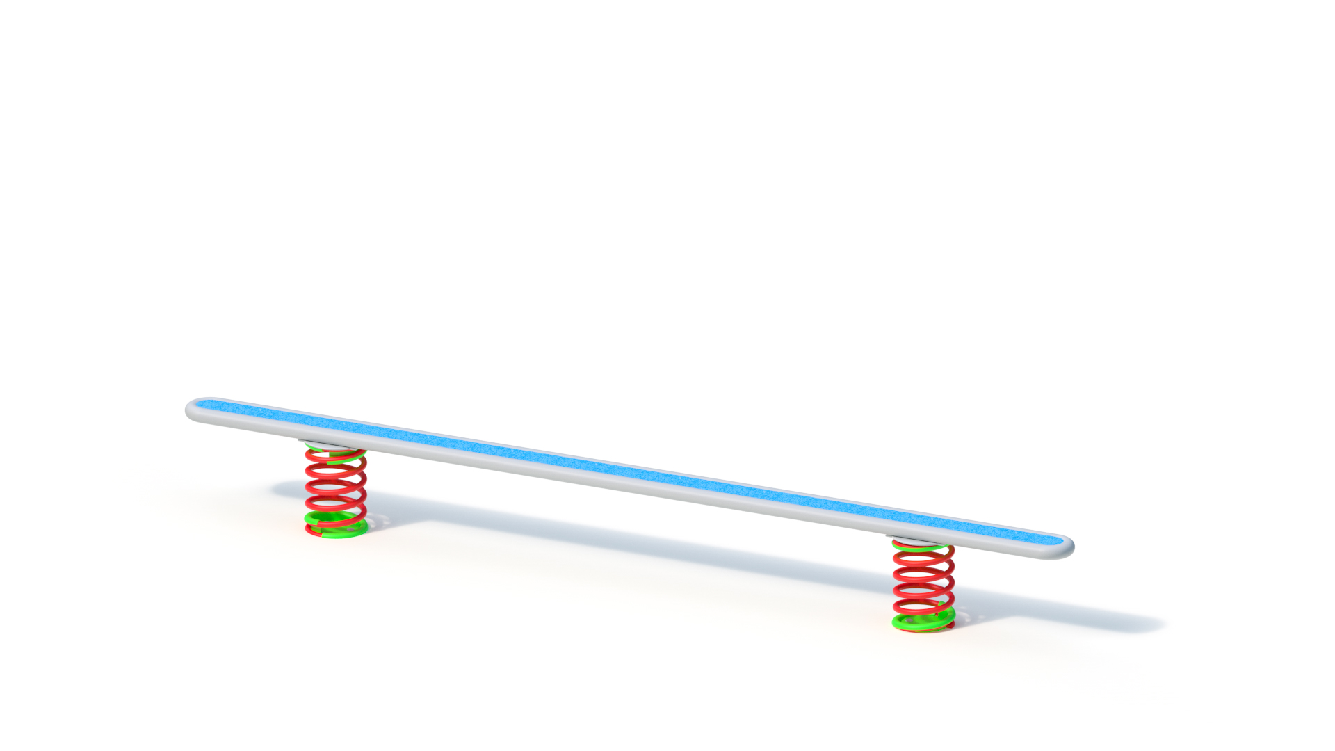 Balance exerciser on totter springs