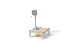 Platform for water pump with handwheel