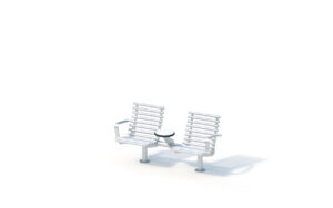 Bench with arm-rest