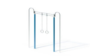 Climbing pole and gym-ring exerciser